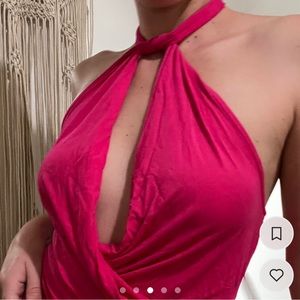 Pink halter top Barbie core 🌷